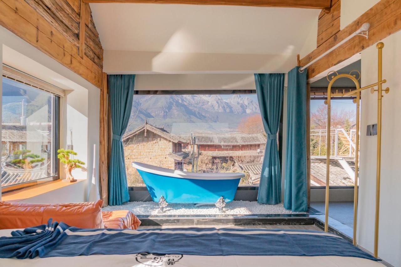 玉龙白沙普宿客栈 Lijiang  Exteriör bild